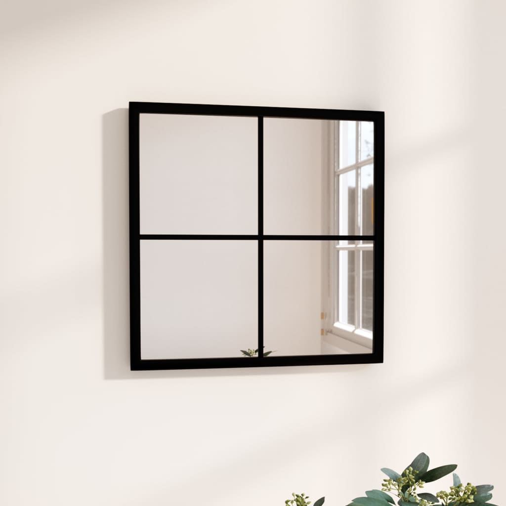 vidaXL Window Mirror Wall Mirror Decorative Hall Mirror for Bathroom Metal