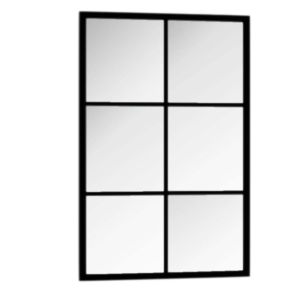 vidaXL Window Mirror Wall Mirror Decorative Hall Mirror for Bathroom Metal