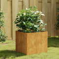 vidaXL Garden Wall Planter 19.7"x6.3"x3.9" Corten Steel