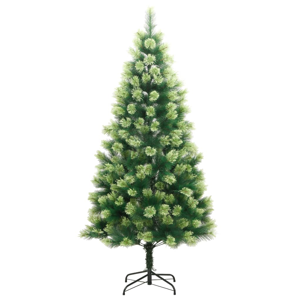 vidaXL Artificial Hinged Christmas Tree 300 LEDs 82.7"